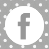 grey white polka dot facebook social media icon